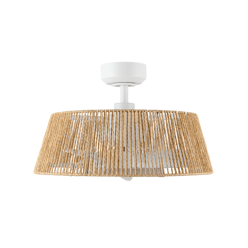 Isla 24-In Ceiling Fan, White, White