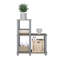 Étagère d'angle en L à 3 niveaux de 19,88 po, tablettes ouvertes pour la présentation et le rangement-152422260