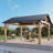 Hardtop Solid Wood Gazebo, Dark Gray-110908817