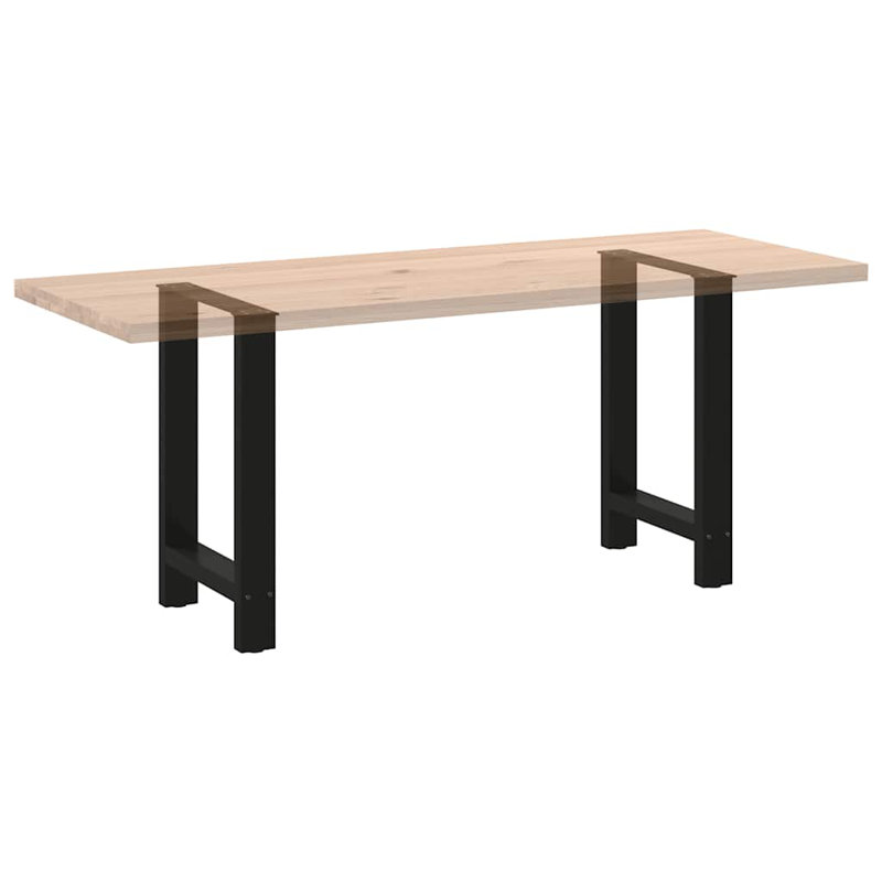 Seaira Coffee Table Legs Steel, 73cm H x 50cm W x 50cm D, Black