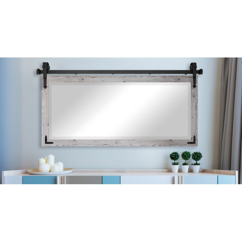 Miroir pleine grandeur N Peace, H 32 po x l 66 po, Blanc cassé