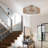 Rattan Semi Flush Mount