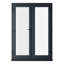 Crystal Direct Clear Glass Finish Polyvinyl Chloride (PVC) Prehung Door-119970533