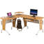 Ouida L-Shaped Metal Base Computer Desk-37190090