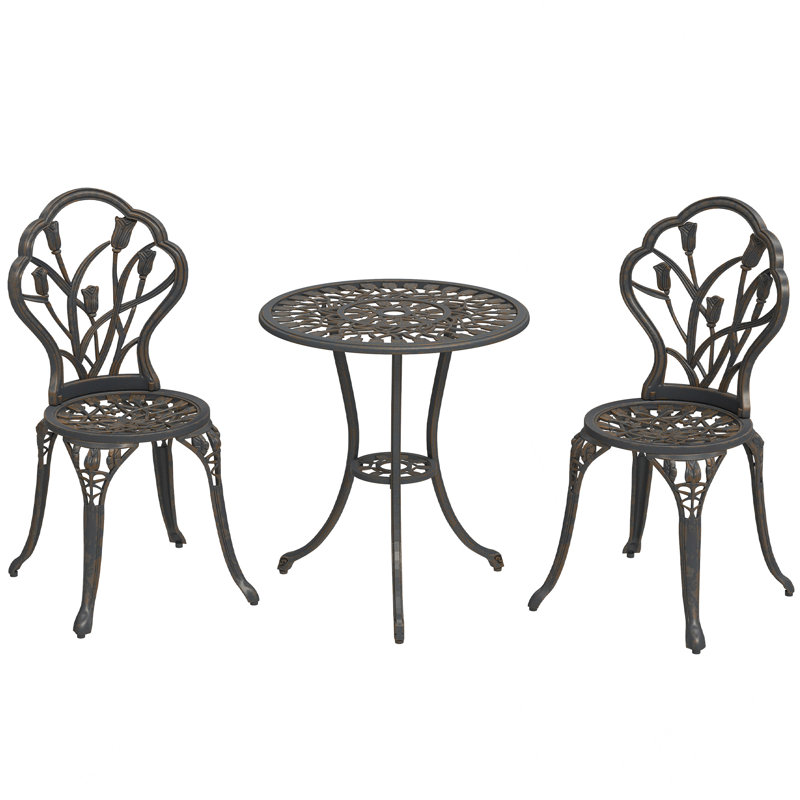 Hatolina Garden furniture set, Bronze Tone
