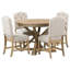 Ensemble de table de salle à manger exquis avec fonctionnalité extensible et 4 chaises rembourrées confortables, parfait pour les réunions de famille et les occasions spéciales dans votre salle à manger
