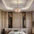 Whistler 36" 6-Lights Luxury Large Tiered Round Clear Glass Gold Chandelier(Bulbs Included)-1924827603-1924827612
