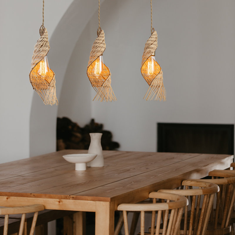 Luminaire suspendu pour îlot de cuisine 3 lumières Clema