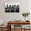 «Boston Skyline», reproduction d'art sur toile - peinture panoramique moderne en noir et blanc, encadrée, prête à être suspendue, décor pour la maison, le salon, la chambre à coucher, le bureau, 24 po x 36 po