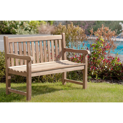 Xantippe Solid Wood Teak Outdoor Bench