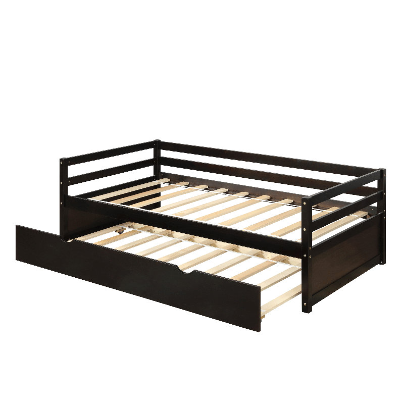 Lit de jour simple avec couchette, Espresso 