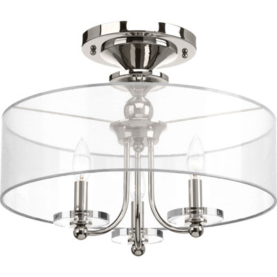 Lustree tambour simple 3 lumières Elia