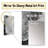 Abstract Cream And Black Liquid Paint I - Coastal Unique Wall Mirror, Black Mirror, Printed Metal Art-123789176