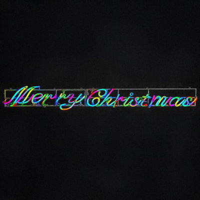 Sign Litelines Merry Christmas, script