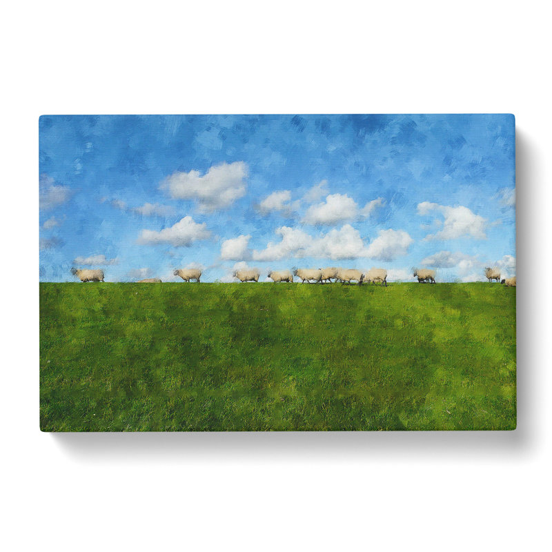 Flock Of Sheep Vol.4 - Wrapped Canvas, 35cm H x 50cm W x 3cm D