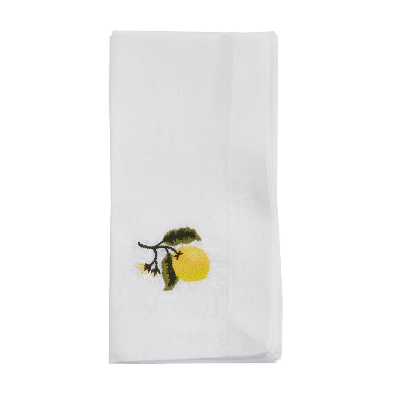 Ensemble de serviettes 4 pièces citron