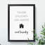 Love Laughter and Laundry - Framed Print-62802610-62802611