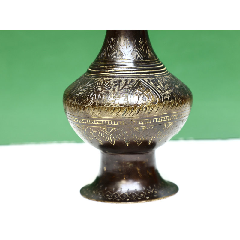 Vase de table en laiton 10 po