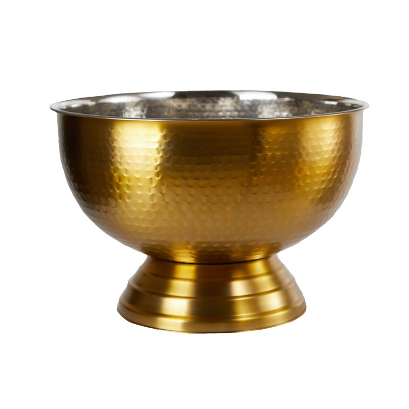 Ankara Stainless Steel Decorative Bowl, Gold