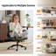 Chaise pivotante en cuir huilé avec accoudoirs rabattables-1480034617