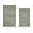 Makaylynn Premium 100% Cotton 2155 GSM 2-Piece Bath Rug Set, OEKO-TEX® Certified, Non-Slip Spray Latex Backing, Plush Tufted, Super Absorbent, Machine Washable Bathroom Rugs, Dark Sage-71054682-97762386