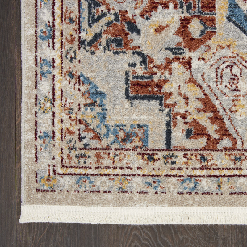 Tapis transitionnel traditionnel multicolore Merry Farmhouse, Tapis de couloir 2 pi 2 po x 7 pi 6 po