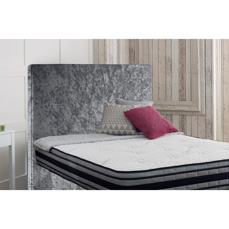 Welsh Upholstered Headboard, Small Single (2'6), Silver