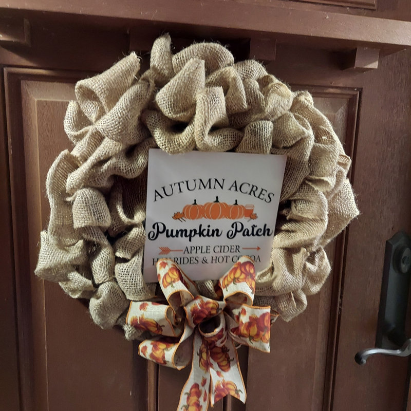 Couronne en toile de jute 18 po