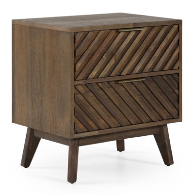Lubertha Solid Wood Nightstand