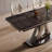 Modern high-end black dining table set-345976103