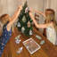 Ensemble de 3 ornements en bois de père Noël d'inspiration afro-américaine