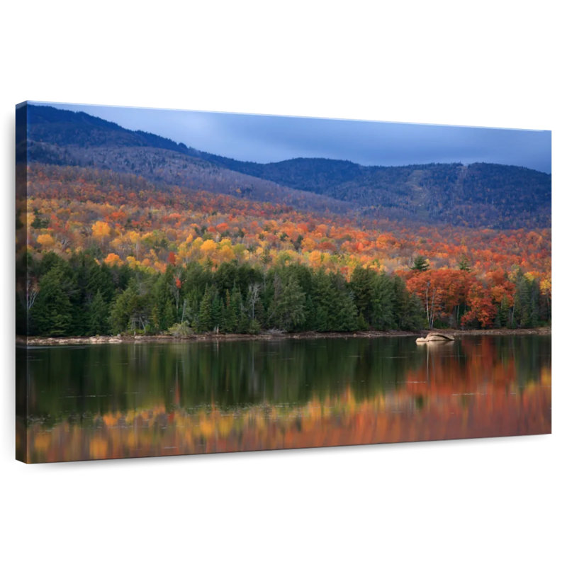 Alvord Adirondack Mountains In Autumn, 30" H x 45" W