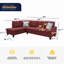Canapé modulaire rembourré 2 pièces 97 po Almarie-89517809-89517806