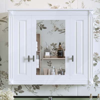 Versatile Wall-Mounted Bathroom Cabinet with Multiple Shelves and Stylish Design