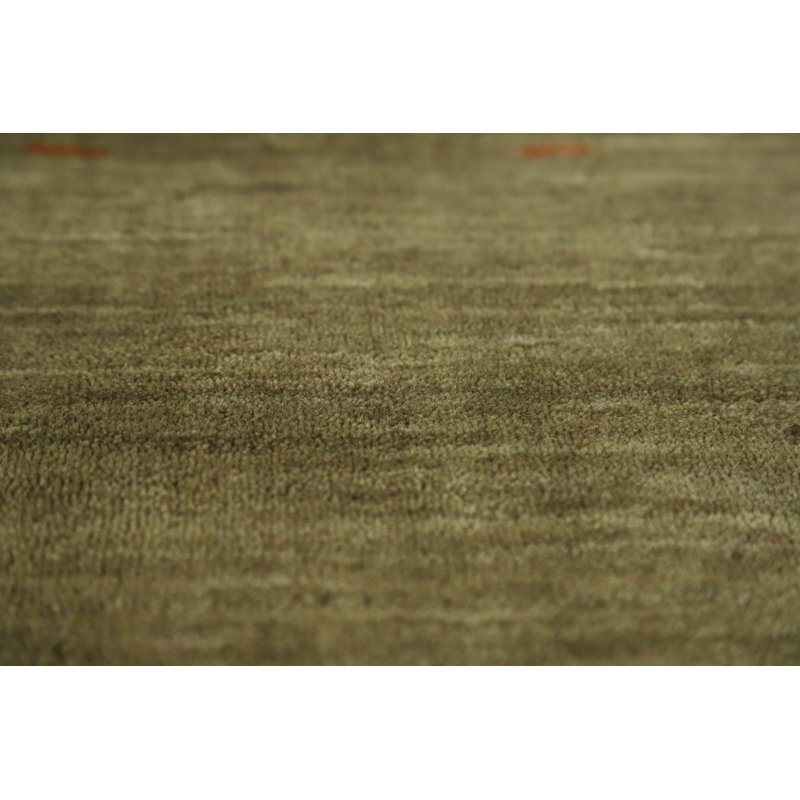 Green Tribal Gabbeh Indian Area Rug