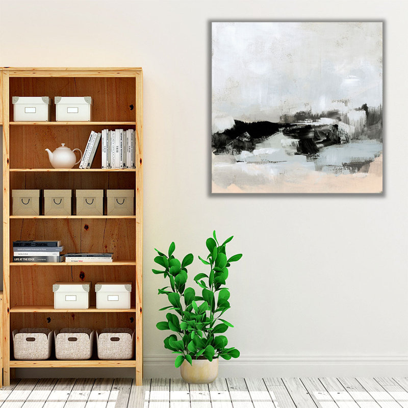 Obsidian Tundra II - Canvas Print Wall Art, 20" H x 20" W