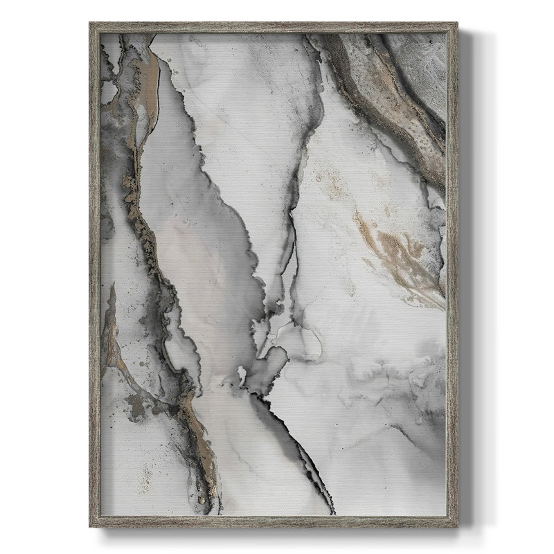 «Abstract Ink Fantasy I», reproduction encadrée - bois massif, H 11 po x l 9 po