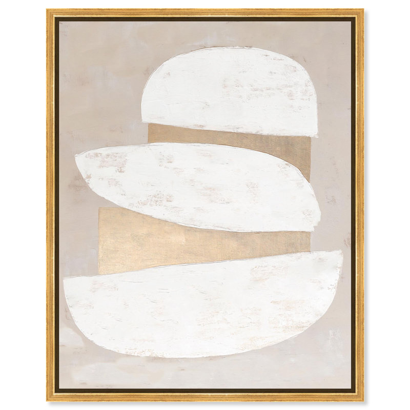 Impression sur toile dorée «Boho» par Art Remedy, H 21 po x l 17 po, Cadre doré