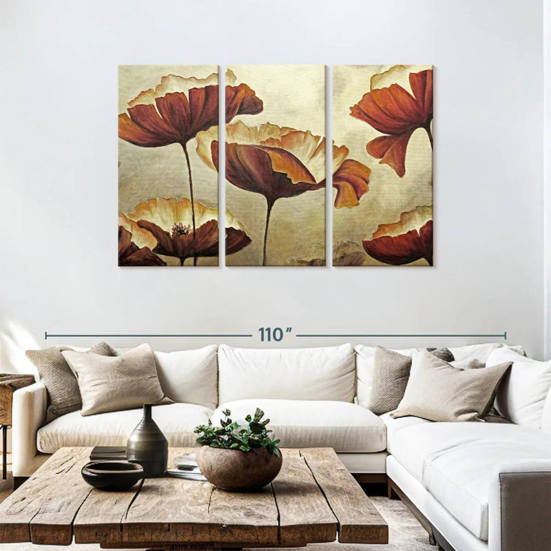 Coquelicots Harnek, H 48 po x l 74 po