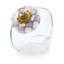 Cookie Jar With Violet Check Lid-1505038351