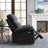 38.8" W Chenille Power Recliner-2116945526
