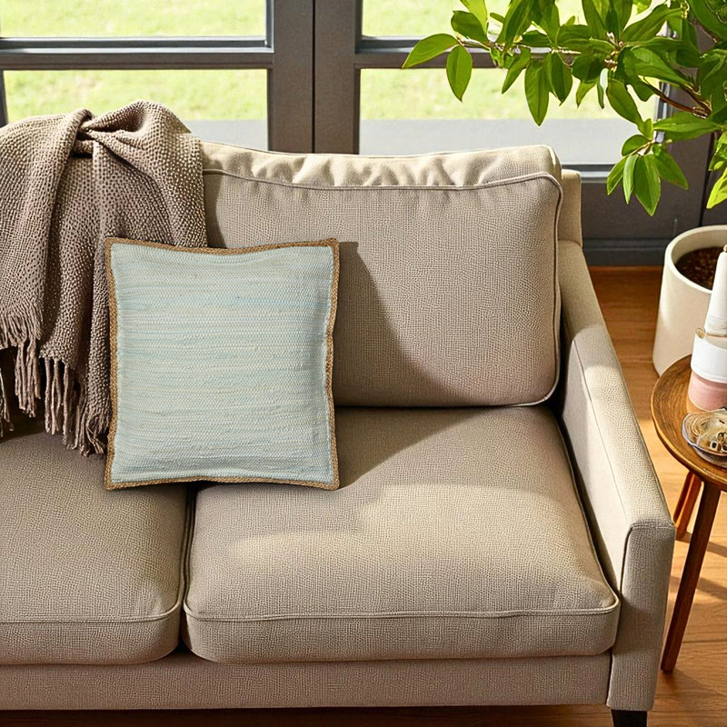 Coussin décoratif 20 par Trio, Beige / vert