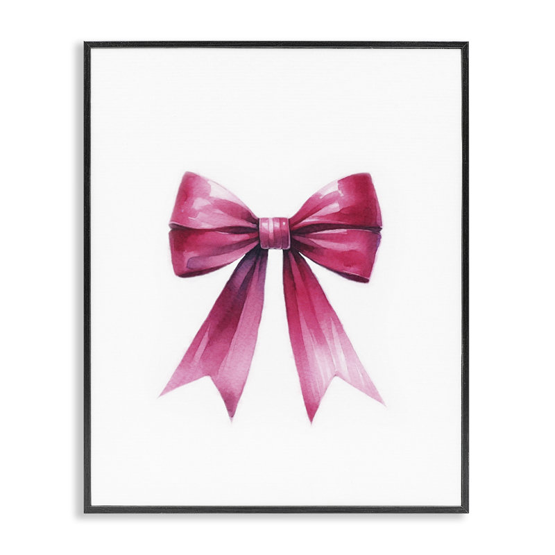 Art giclée sur ruban magenta foncé par Amanda Greenwood bk-101, Giclée encadrée noir minuit, H 30 po x l 24 po