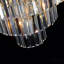 Lustre - cristal de style moderne 20 po avec finition en finition dorée - élégant luminaire suspendu à 7 lumières avec brins de cristal à 3 niveaux