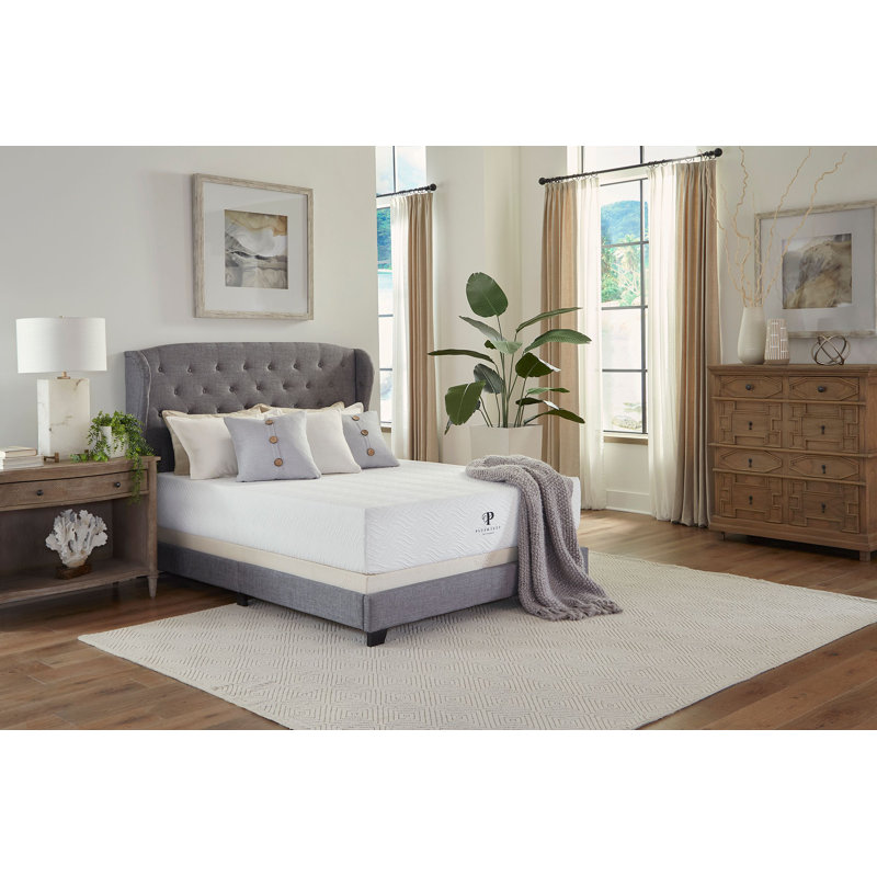 PlushBeds 8" Medium-Firm Eco Bliss Hybrid Latex Mattress, Twin XL