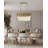 7-Light Gold Chandelier With Crystal Accents