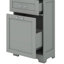 Armoire de rangement autoportante pour salle de bain avec deux tiroirs de tailles différentes-1262907584