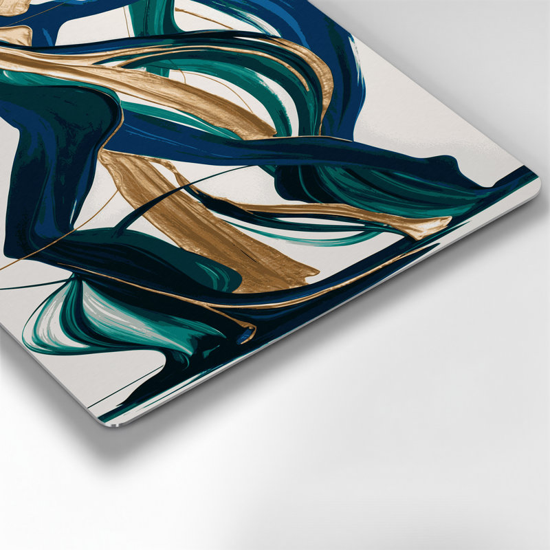Abstract Figurative 31 Gray Metal Wall Art, 12" H x 18" W