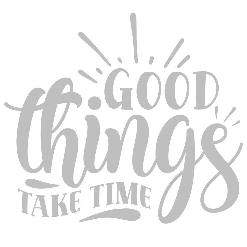 Text & Numbers Non-Wall Damaging Wall Decal, Silver, 23" H x 27" W