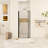 32 In. W X 72 In. H Pivot Semi-Frameless Shower Door In Matte Black Finish-120047433